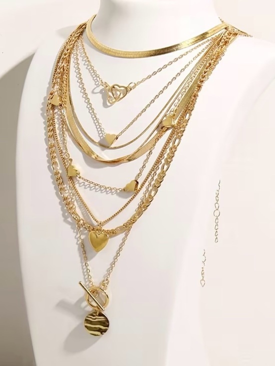 Jewelry - 💓10 Piece 💓Layered Multiple Pendant Necklaces